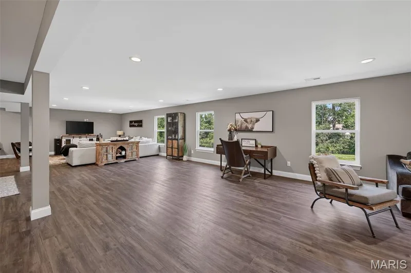 Finished Lower Level with Several Windows — 517 Stonewolf Creek Drive, Wentzville, MO 63385
