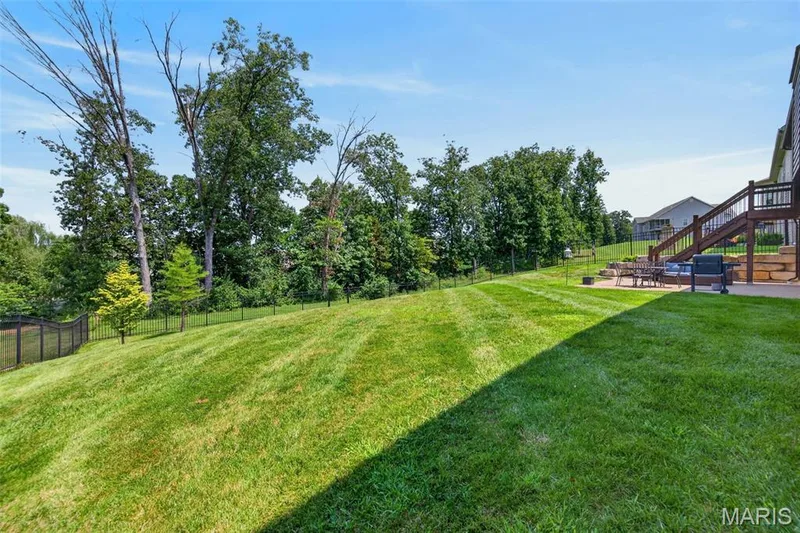 Fenced Back Yard Backing to Trees — 517 Stonewolf Creek Drive, Wentzville, MO 63385