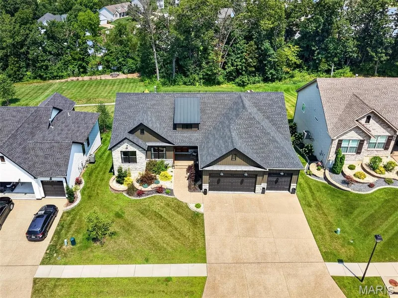 Aerial View of the Home — 517 Stonewolf Creek Drive, Wentzville, MO 63385