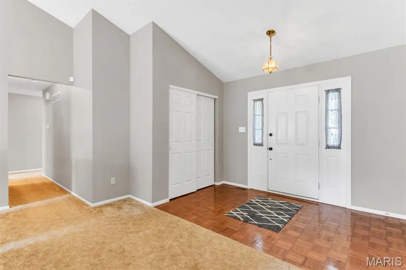 Large entry foyer with coat closet — 3005 Cedarshade Court, St Peters, MO 63376