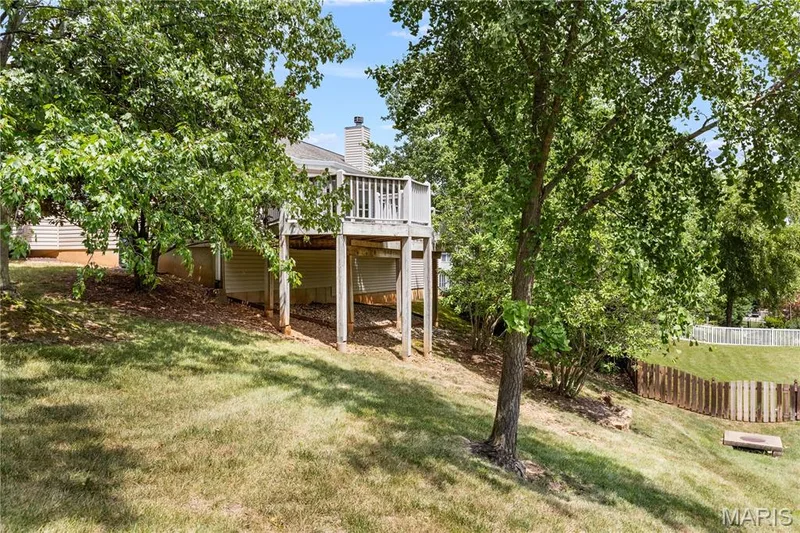 View of back yard and deck — 8 Autumn Grove Court, O'Fallon, MO 63366