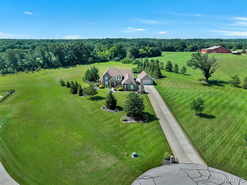 3 acres backing to 55 acres behind of protected farmland — 11090 Stonebridge Lane, Wentzville, MO 63385