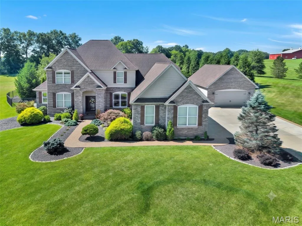 Aerial Front — 11090 Stonebridge Lane, Wentzville, MO 63385