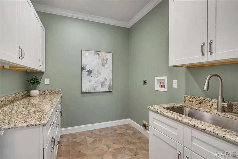 Laundry Space with Granite and Addl Cabinets — 11090 Stonebridge Lane, Wentzville, MO 63385
