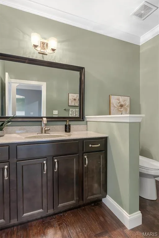 Main Level Powder room near Living Area — 11090 Stonebridge Lane, Wentzville, MO 63385