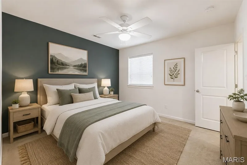 lower level bedroom with huge walk in closet and full bathroom adjacent — 11 Orchard Trace Lane, Wildwood, MO 63040