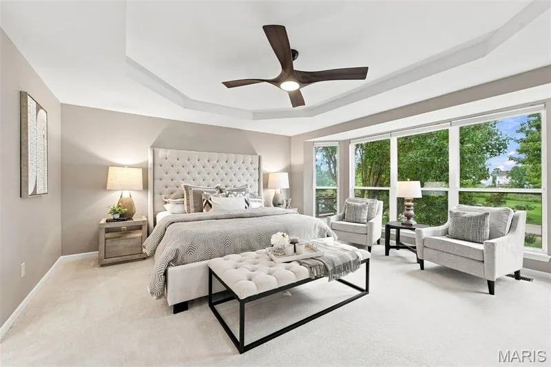 Main level Primary Bedroom — 752 Hawk Run Drive, O'Fallon, MO 63368