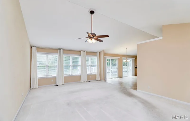 Vaulted great room with incredible natural lighting — 1516 Hibernation Hollow, Wentzville, MO 63385
