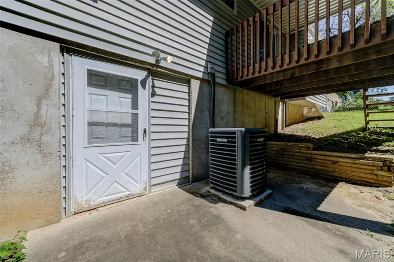 The walk-out door and concrete patio. — 3357 Glendale Avenue, St Charles, MO 63301