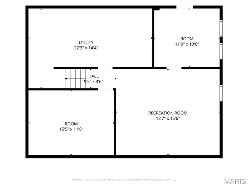Lower level floorplan. — 3357 Glendale Avenue, St Charles, MO 63301