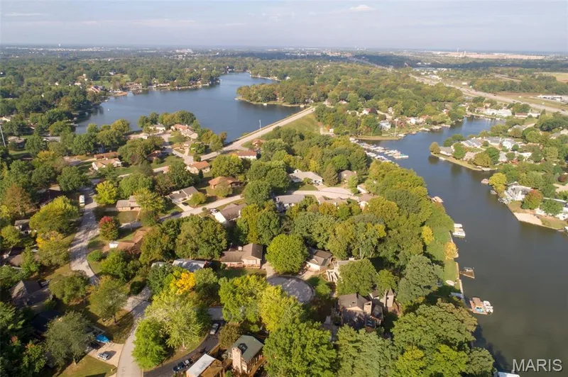 Aerial view of both lakes — 1016 Lafayette Place, Lake St. Louis, MO 63367