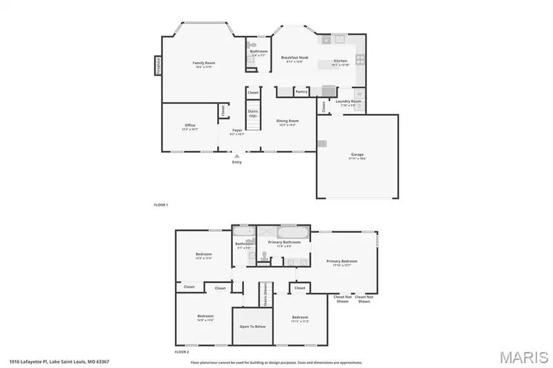 Both Floor Plans — 1016 Lafayette Place, Lake St. Louis, MO 63367
