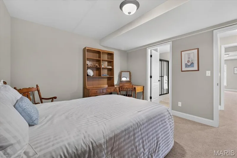 Lower Level Sleeping Room, Flex Room adjoins Jack and Jill Full Bathroom — 713 Bellingrath Gardens Court, Wentzville, MO 63385