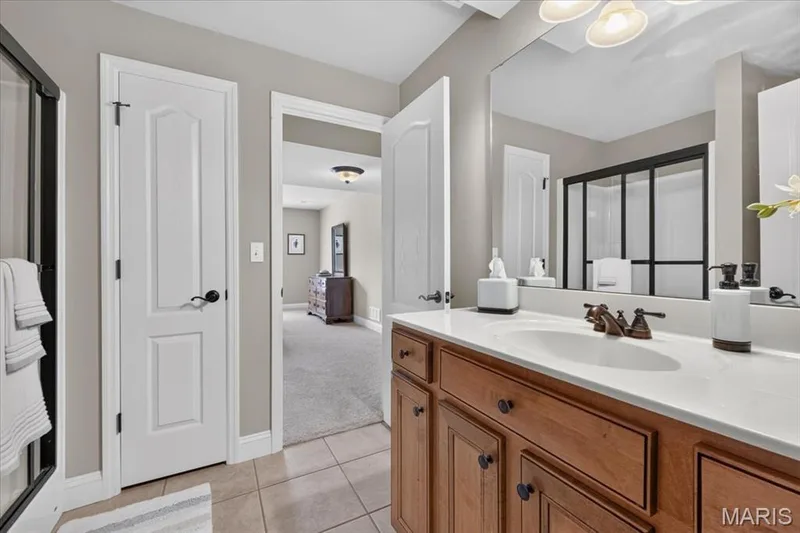 Lower Level Full Bath with Shower  bath - Jack N Jill — 713 Bellingrath Gardens Court, Wentzville, MO 63385