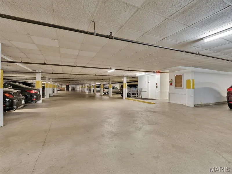 Another view of the secure parking. — 208 Ambridge Court #206, Chesterfield, MO 63017