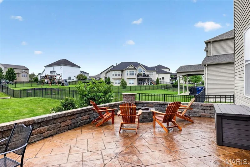 Gorgeous stamped patio! — 236 Victoria Park Avenue, Wentzville, MO 63385