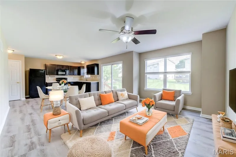 Spacious open floor planvirtually staged — 1844 Sterling Oaks Drive, St Peters, MO 63376
