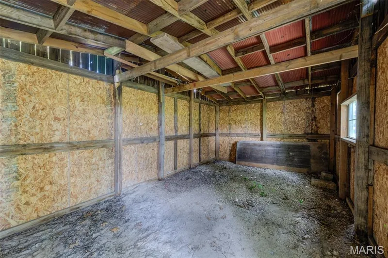 Shed with dirt floor and great for a chicken coop or yard tools — 2 Saint Raymond Drive, St Peters, MO 63376