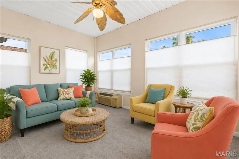 Would you stage the Four Season room this way? — 253 Strayhorn Drive, St Peters, MO 63376