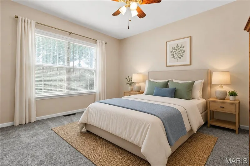 2nd Bedroom with suggested staging — 253 Strayhorn Drive, St Peters, MO 63376