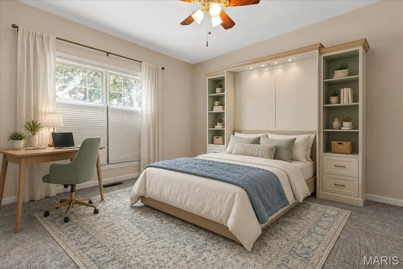 Suggested staging for office/bedroom — 253 Strayhorn Drive, St Peters, MO 63376