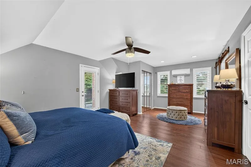 Two closets, with a walk-in right outside the bedroom door, exterior door to the terrace balcony for your morning coffee or nightcap! — 4 Chantilly Court, Lake St. Louis, MO 63367