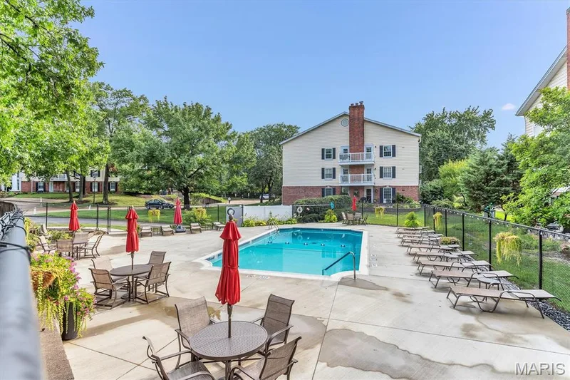 Small pool right near this condo — 15046 Claymoor Court #2, Chesterfield, MO 63017