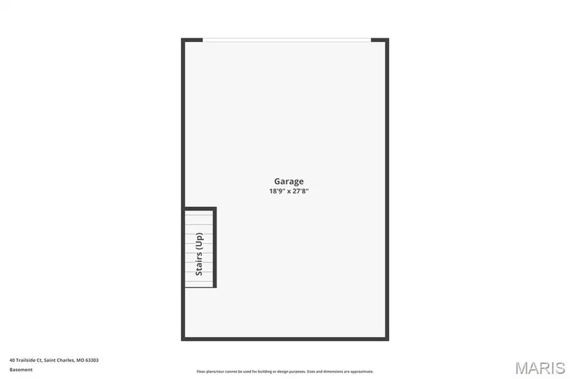 Lower Level Floor Plan — 40 Trailside Court #2, St Peters, MO 63303