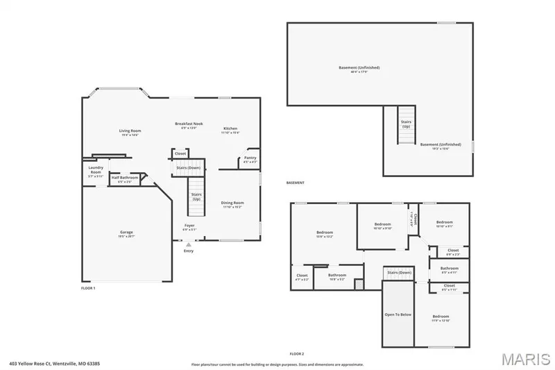 All 3 combined floors — 403 Yellow Rose Court, Wentzville, MO 63385