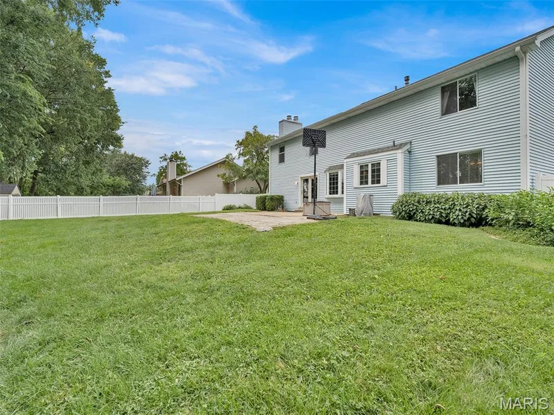 Backyard view from another angle. — 34 Shadow Creek Drive, St Peters, MO 63376