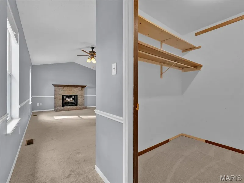 Only a partial view of walk in closet in primary bedroom. — 34 Shadow Creek Drive, St Peters, MO 63376