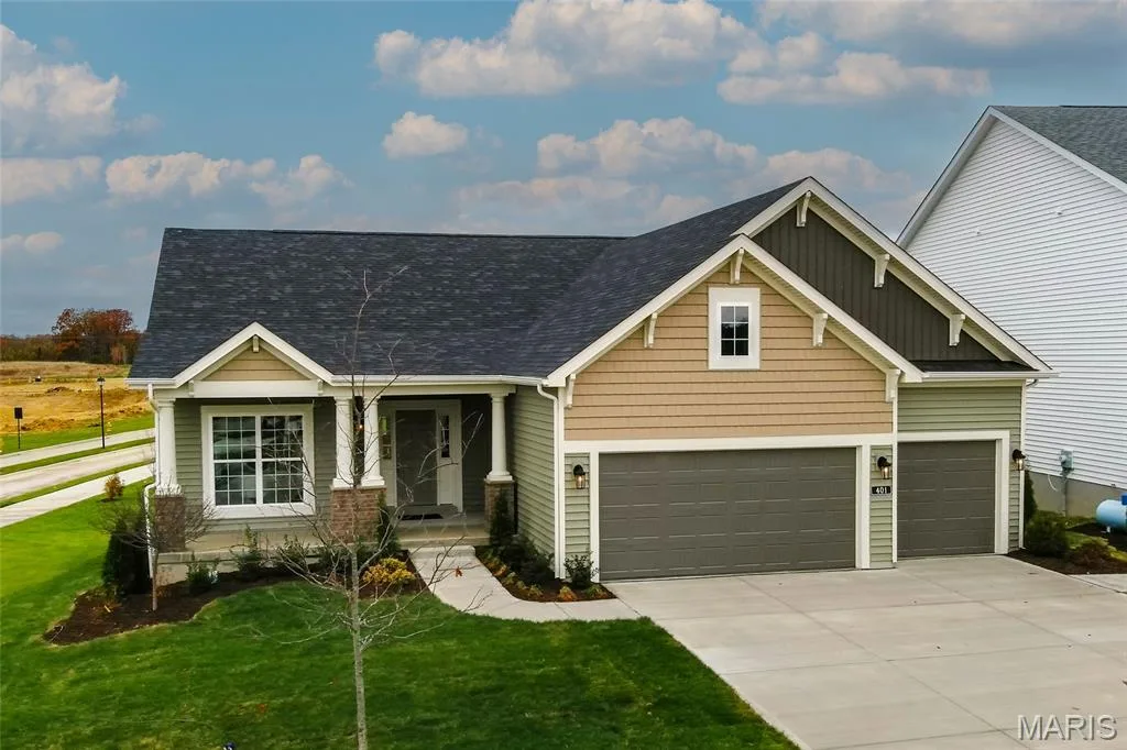 Davenport Elevation 4 — 401 Farmhouse Drive, O'Fallon, MO 63385