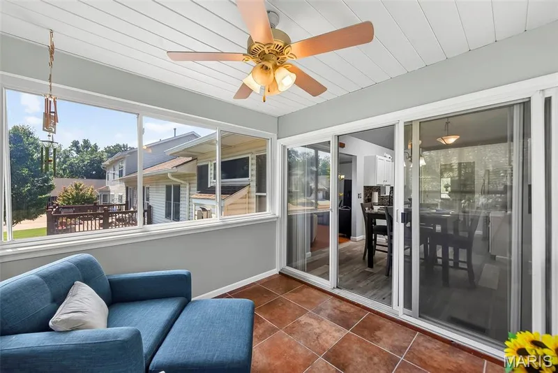 3 season room opens to breakfast room. — 306 Villa Tuscany Court #10B, O'Fallon, MO 63366
