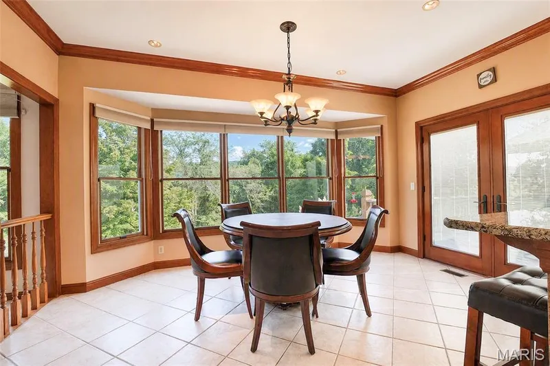 Five large Windows make this the perfect place to watch the wild life in the Backyard. — 17507 Summit View Place Cove, Glencoe, MO 63038