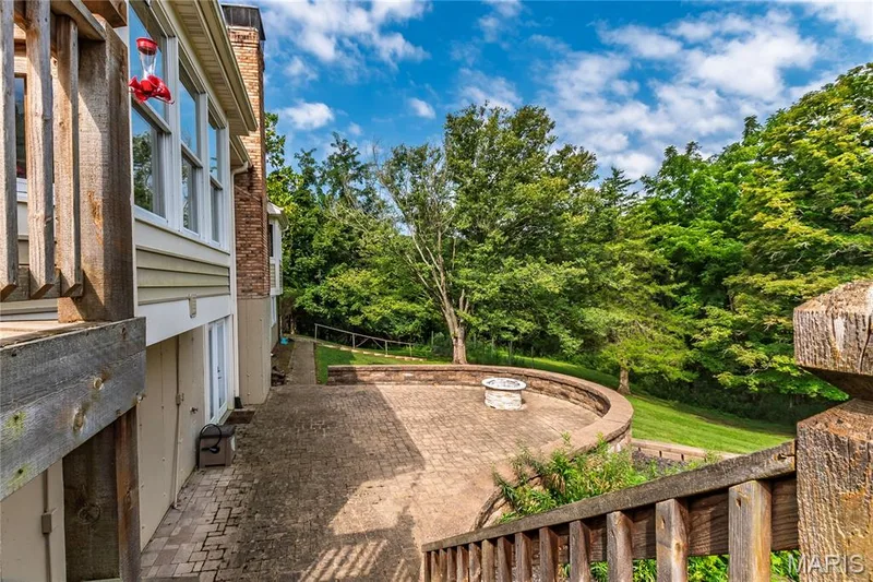 Steps leading from Deck leading to Patio. — 17507 Summit View Place Cove, Glencoe, MO 63038