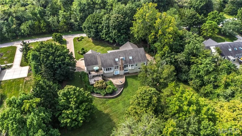 Backyard and trees — 17507 Summit View Place Cove, Glencoe, MO 63038