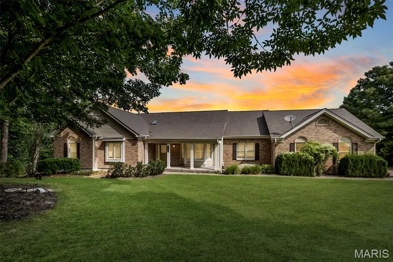 Front Yard and custom landscaping. — 17507 Summit View Place Cove, Glencoe, MO 63038