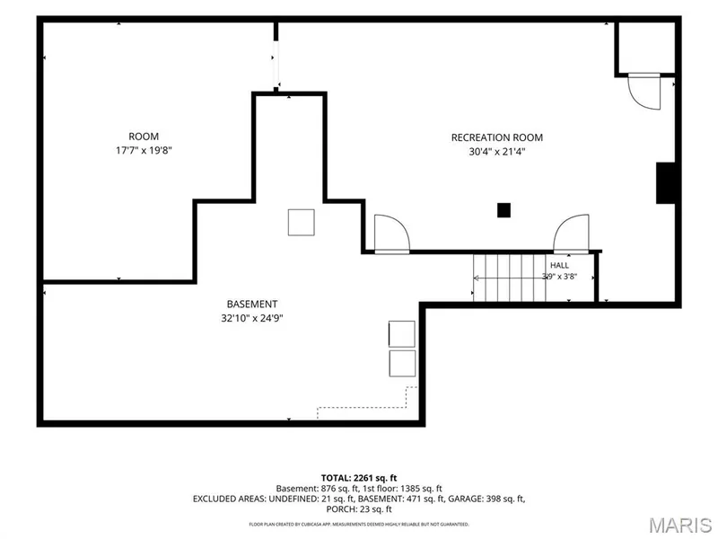 lower level - dimensions should be verified — 582 Prentice Drive, St Peters, MO 63376