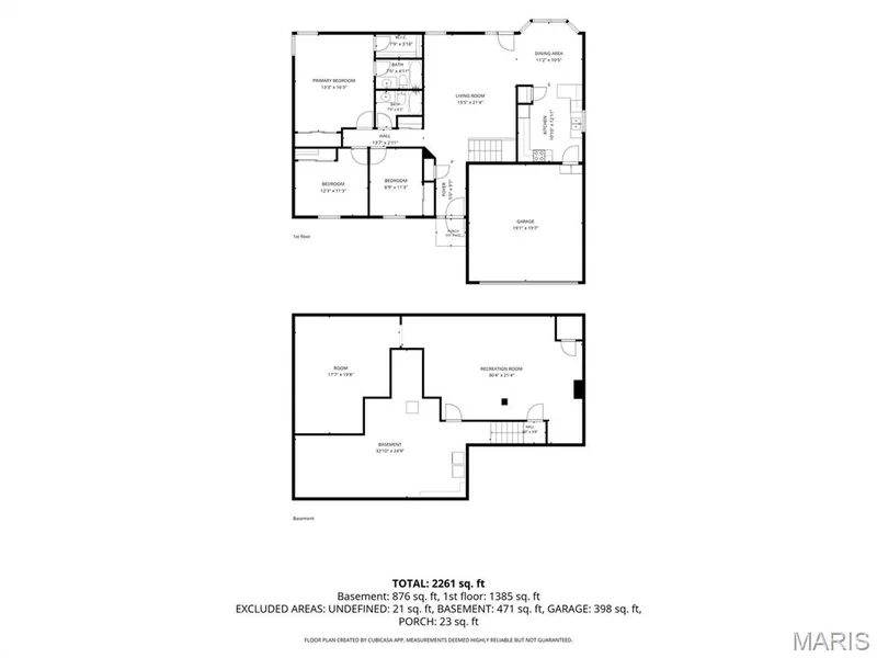 dimensions should be verified — 582 Prentice Drive, St Peters, MO 63376
