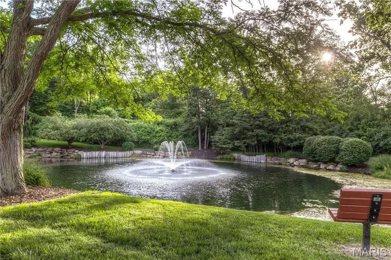 Smaller of the two community lakes. — 14620 Timberlake Manor Court, Chesterfield, MO 63017