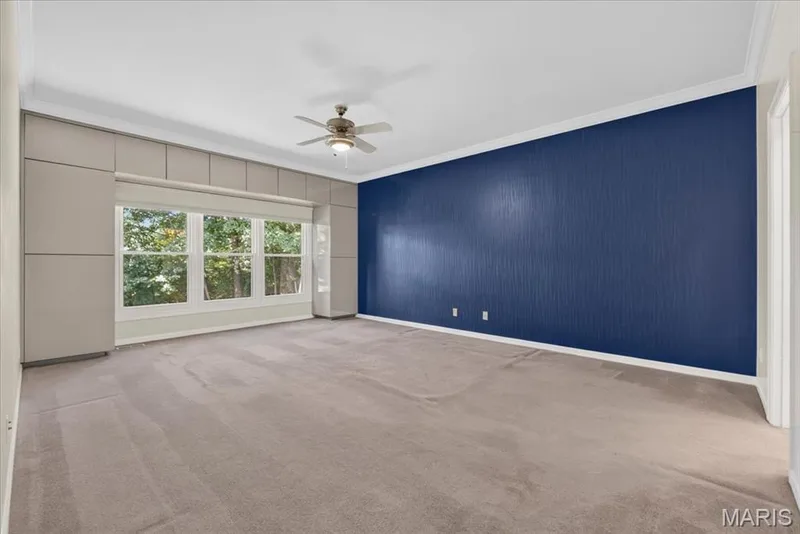 Your very large primary bedroom has wonderful views out to your private backyard. — 14620 Timberlake Manor Court, Chesterfield, MO 63017