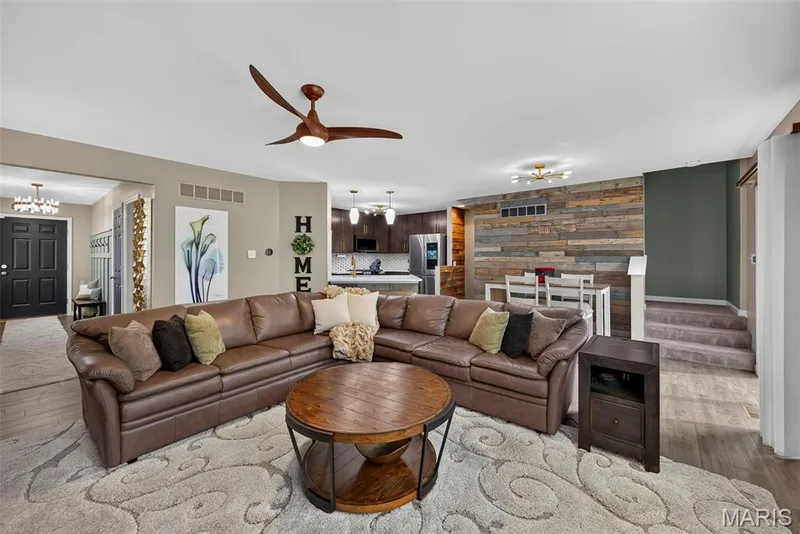 Great Room with Luxury Vinyl Plank Flooring — 2322 Wills Hollow Drive, St Peters, MO 63376
