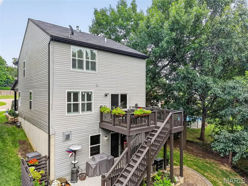 Deck with Steps to the Patio — 2322 Wills Hollow Drive, St Peters, MO 63376