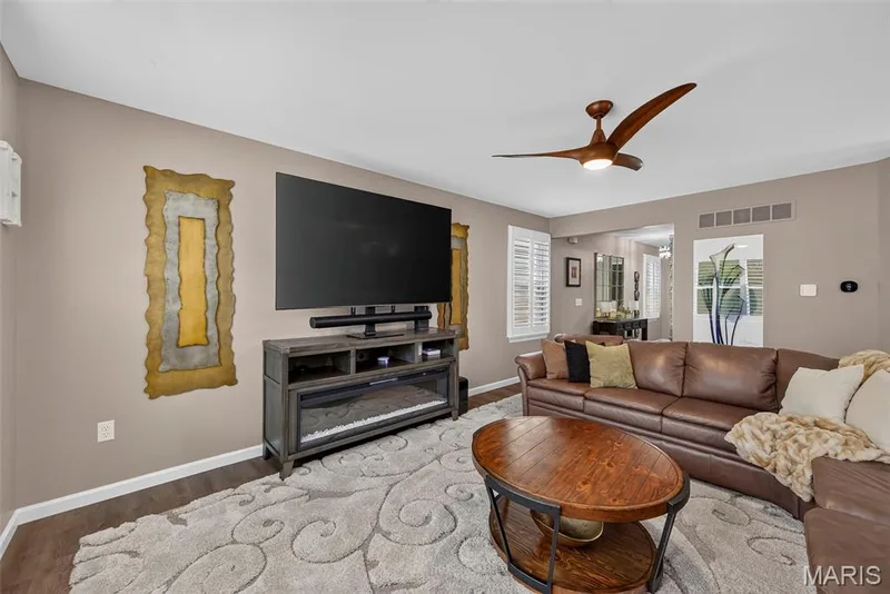 Great Room with Luxury Vinyl Plank Flooring — 2322 Wills Hollow Drive, St Peters, MO 63376