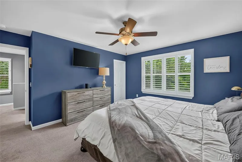 Primary Bedroom with Walk In Closet and Large Window — 2322 Wills Hollow Drive, St Peters, MO 63376