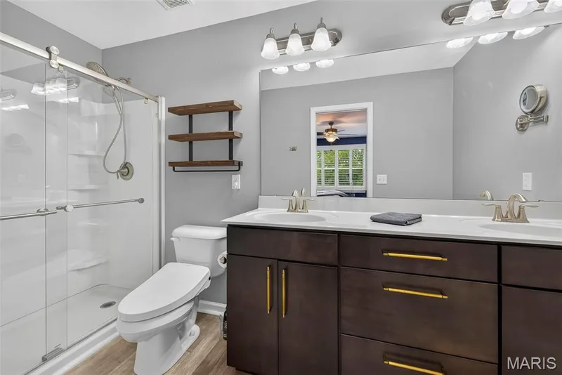 Primary Bathroom with Raised Height Double Bowl Vanity — 2322 Wills Hollow Drive, St Peters, MO 63376