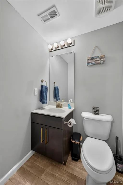 Half Bath in Finished Lower Level — 2322 Wills Hollow Drive, St Peters, MO 63376