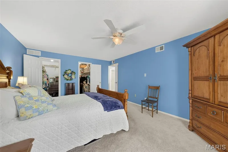 Primary Bedroom with HUGE Walk In Closet — 1530 Bedford Forge Court #15, Chesterfield, MO 63017