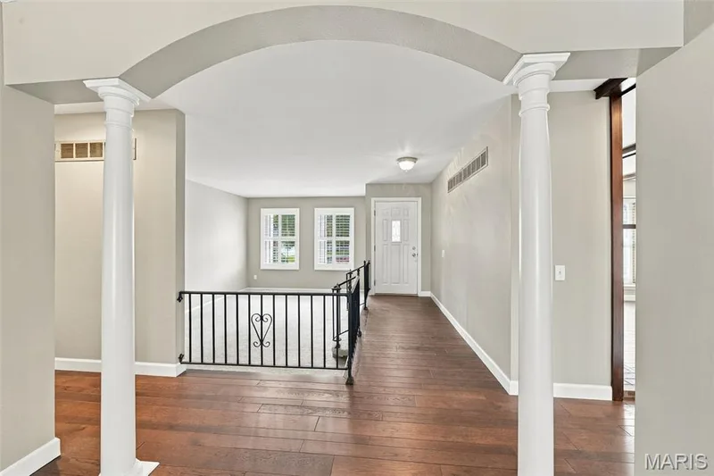 Hickory hardwood floors lead you from the front door throughout the home. — 1230 Luray Drive, Chesterfield, MO 63017