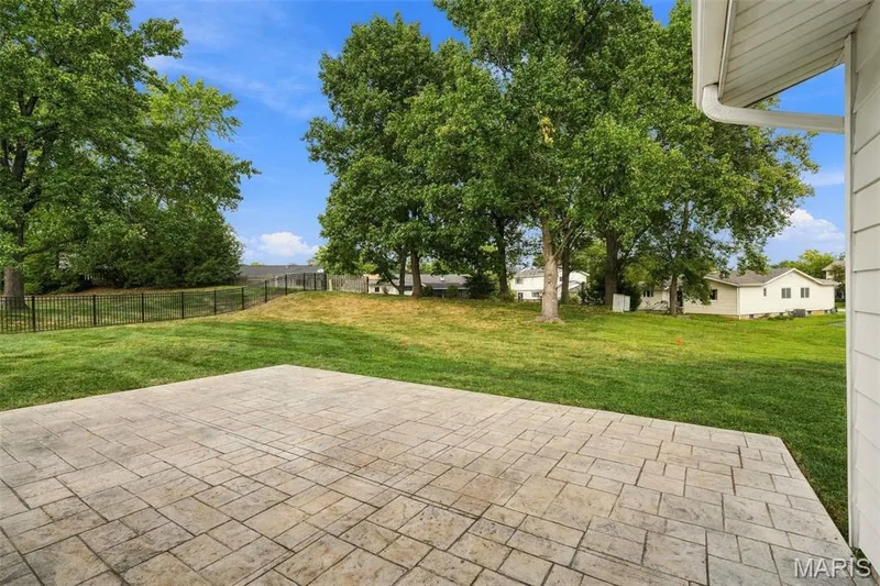 Good sized patio is waiting for you to grill your dinner and eat outside — 1230 Luray Drive, Chesterfield, MO 63017
